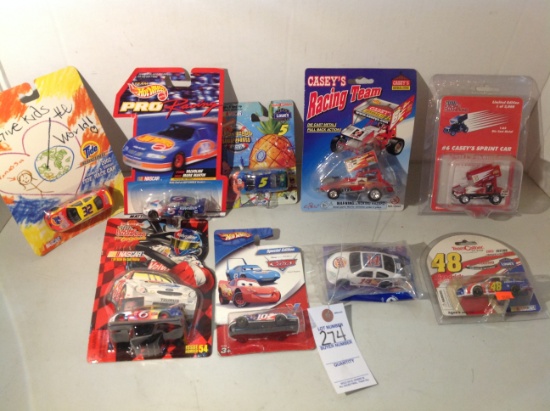 9 different race cars