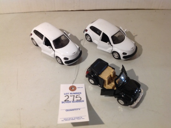 2 PT Cruisers & SS 4701 all friction cars