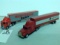2 MF semi's w/enclosed trailers
