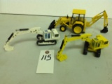 MF high hoe and MF back hoe