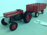 MF 135 tractor w/barge wagon