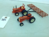 AC D19, AC Two Twenty w/harrow broken hitch