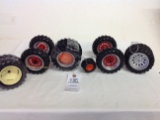 10 large tires 2 small front tires
