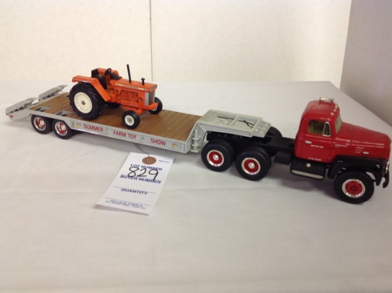 1st Gear 1968 IH semi w/trailer & AC D21, 1/64 scale