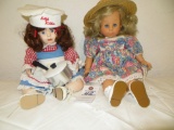Kelly's Kitchen with pan Porcelin doll with Gotz Doll