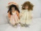 2 dolls one is Wimbledon Collection Procelain Doll 