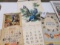 vintage calendars, 1936, 1951,1955 Morrell Pride meat calendars