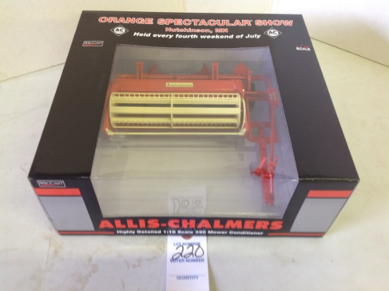 AC 390 mower conditioner, Highly Detailed, NIB, mint, Orange Spectacular sh