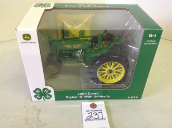 John Deere B w/umbrella, 4-H 2007, NIB