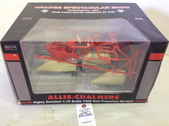 AC 2300 Self Propelled Sprayer, 1/16 scale, Orange Spectaular Show, NIB min