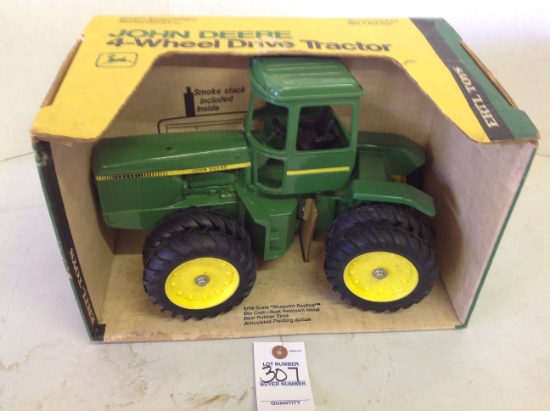 John Deere 4-WD w/duals, NIB, mint, Blue print replica