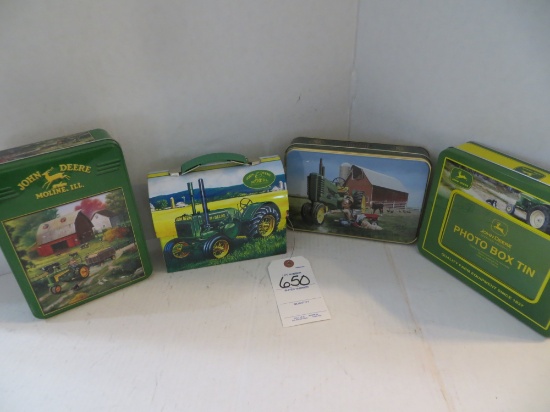John Deere Tins, 4 pieces