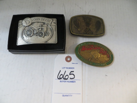 3 Belt Buckles