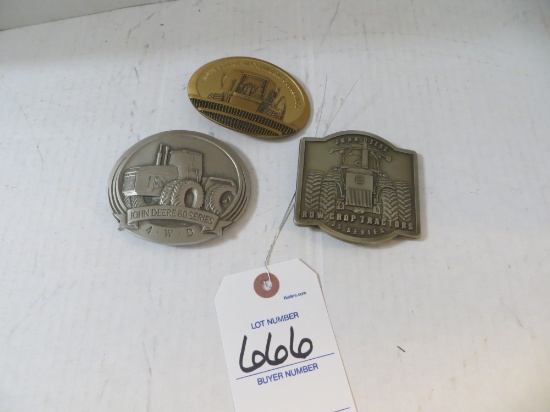 3 John Deere Belt Buckles