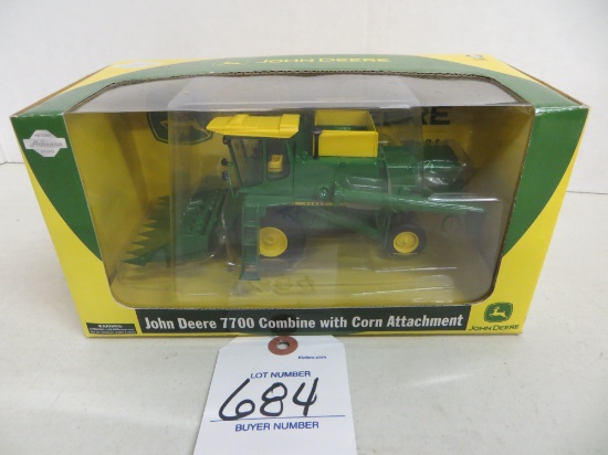 John Deere 7700 combine w/attachments, 1/50 scale, Precision