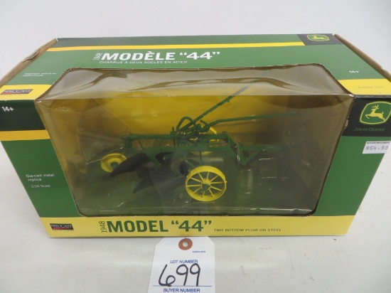 John Deere 1948 Model 44  2 bottom plow on steel