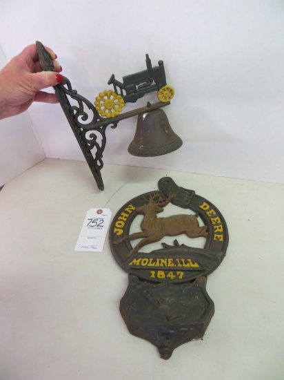 John Deere mail box and John Deere dinner bell
