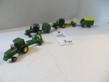 John Deere 8 pieces, 3 tractors, round bailer, chopper, and chopper wagon