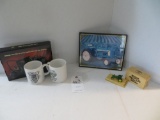 John Deere 5 pieces, 1 picture, 2 mugs, 4000 series tractor video, and Ertl
