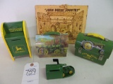 John Deere mail box's, lunch box's and born burn John Deere picture