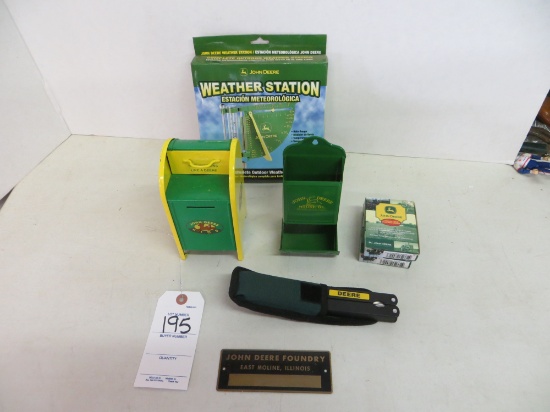 misc items cards, match case, mail box, rain gauge and more