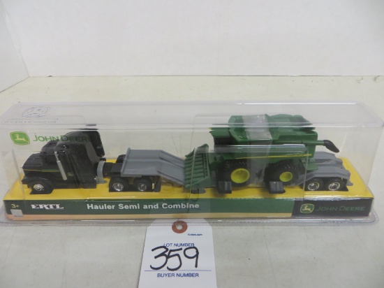 John Deere Hauler Semi and combine, mint