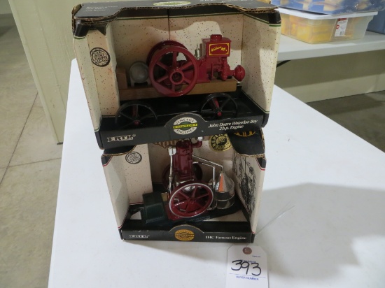 John Deere Waterloo Boy 2 hp engine & IHC Famous Engine both Vintage Gasoli