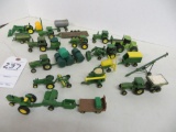 selection of John Deere tractors and more