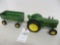 John Deere R tractor and barge wagon