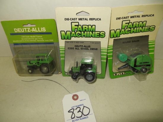 Deutz Allis 2 tractors & baler