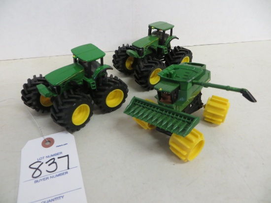 2 John Deere monster tractors & monster combine