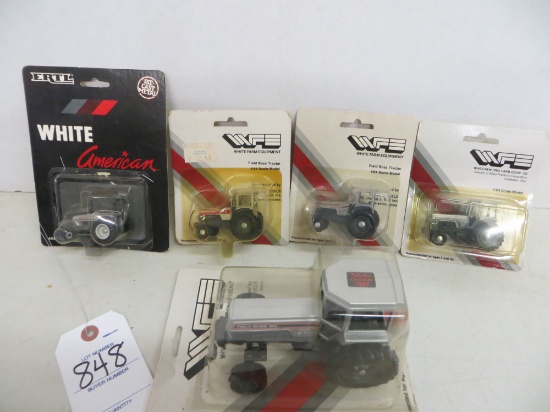 1987 Christmas Field Boss, 4 White tractors