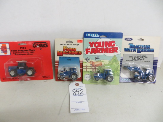 4 1/64 scale Ford 1W35, TW35 w/loader, tw-35 & Farm Progress show 946, 1994