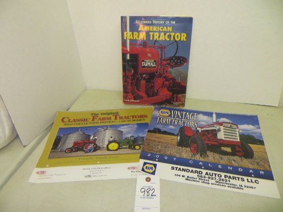 2 IH calendars and IH American Farm Tractor book