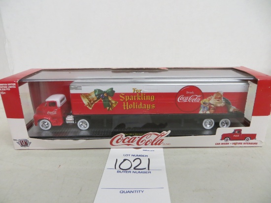 1956 Ford COE & Ford F-100, car in side, Coca-Cola, Limited Edition
