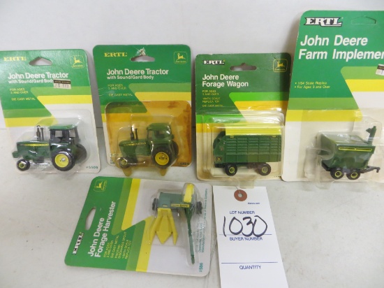 assortment of John Deere 1/64 scale