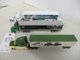 3 John Deere Semi's w/enclosed trailers
