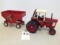 IH 1586 w/duals & grain wagon
