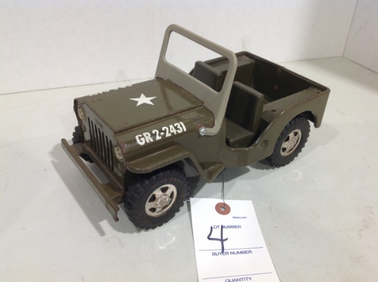 Vintage Tonka Military Jeep GR 2-2431