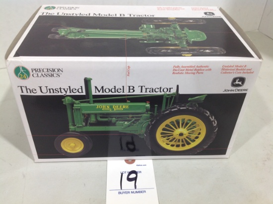 John Deere Unstyled Model B Tractor, Precision #24 Classics