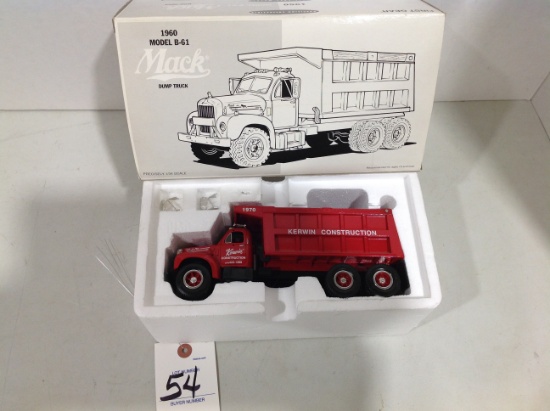 1960 Model B-61 Mack Dump Truck, 1st Gear, Kerwin Construction
