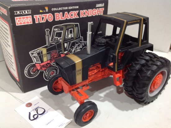 Case 1170 Black Knight Collector Edition tractor, Ertls