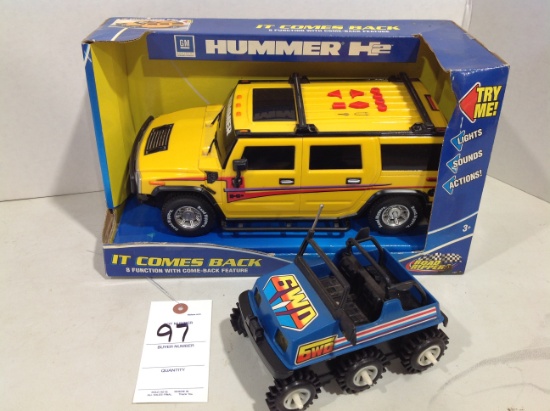 Hummer "It Comes Back w/8 function features, 6WD toy car