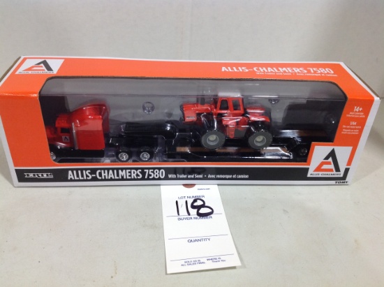 Allis Chalmers 7580  w/trailer & semi, 1/64 scale