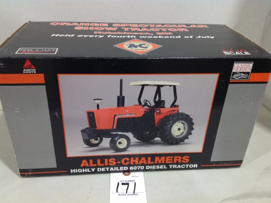AC 6070 Diesel tractor, Highly Detailed, Orange Spectacular, Hutchinson, MN