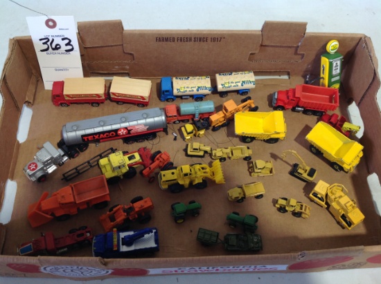 assortment of truck, semi's, construction equipment, micro mini's