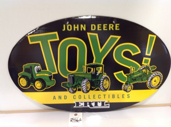 John Deere Toys! and Collectibles, Ertl cardboard sign
