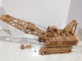 wood high capacity crane, w/moving parts