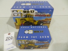 WA-17 FWD Wagner tractor, 2024 NFTS 4WD Evolution Series VII, Ertl 1/32 & 1/64 scale