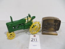 John Deere Model A Scale Models, w/1980 1st Edition John Deere Credit Union